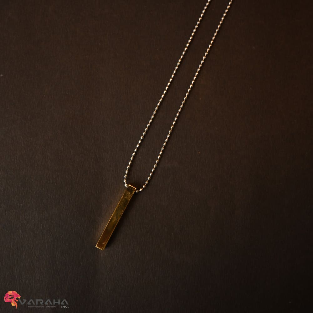 MP0008 - Rose Gold Cuboid Pendant